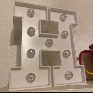 Small Marquee Letter H